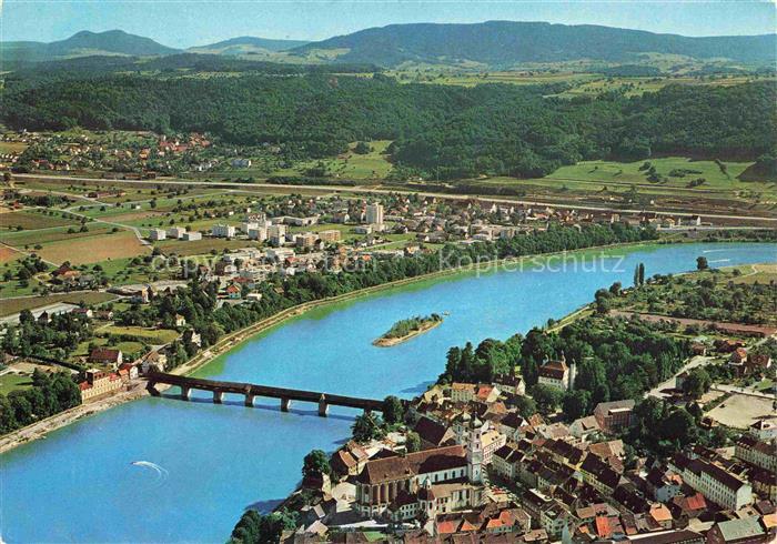 Saeckingen Bad Baden BW am Hochrhein Fliegeraufnahme