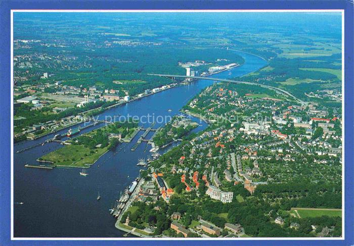 Holtenau Kiel Fliegeraufnahme mit Blick auf Holtenauer Schleusen