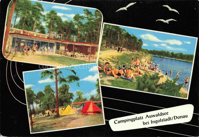 INGOLSTADT  CITY Campingplatz Auwaldsee Strandpartie