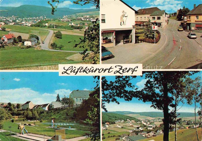 Zerf Hochwald Rheinland-Pfalz Panorama Ferien im Ruwertal Minigolf Strassenparti