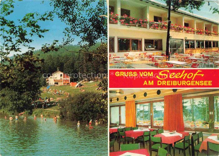 Rothau Dreiburgensee Tittling Bayern Pension Restaurant Seehof Gastraum Freiterr