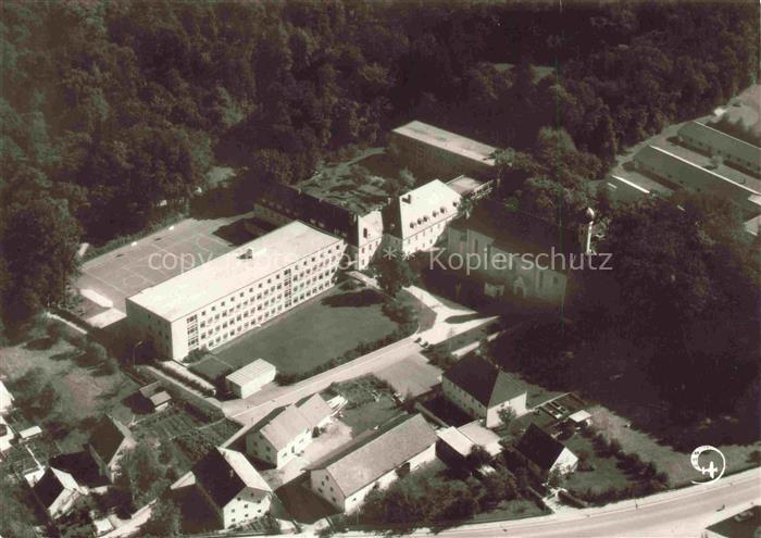 Heilig Blut Maedchenrealschule mit Schuelerinnenheim Fliegeraufnahme