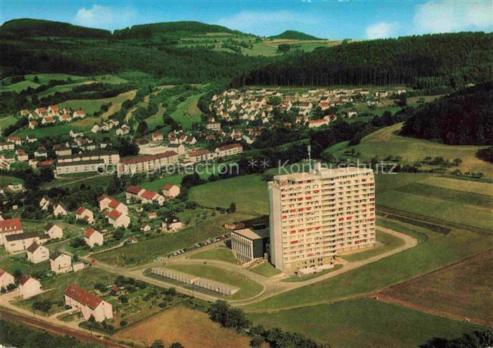 Bad Brueckenau Bayern Fliegeraufnahme mit Kurstift