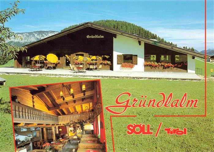 Soell Woergl Tirol AT Bergrestaurant Gruendlalm Gastraum