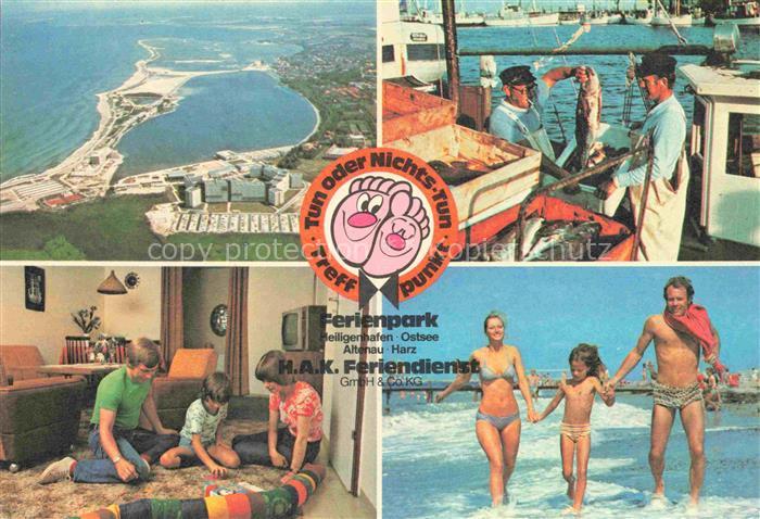 Heiligenhafen Ostseebad Fliegeraufnahme Fischer Spielzimmer Strand