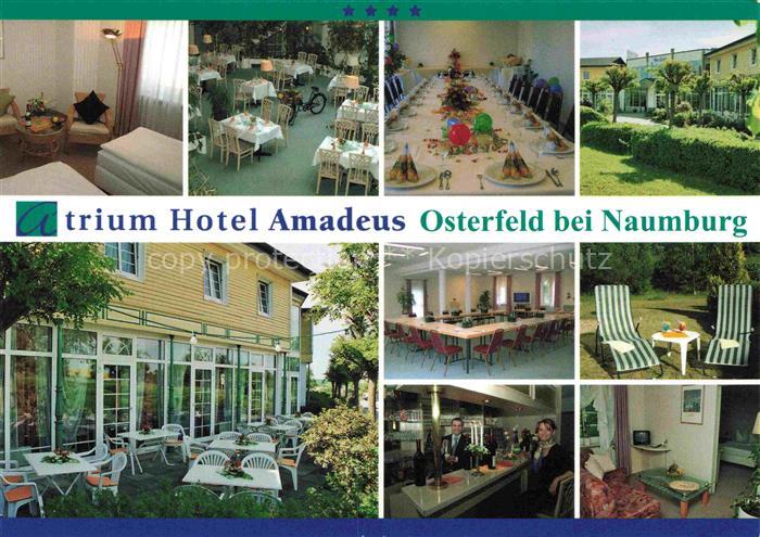 Osterfeld Naumburg Atrium Hotel Amadeus Gastraeume Bar Zimmer Liegewiese Terrass