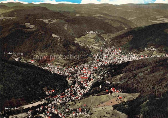 Schramberg BW Fuenftaelerstadt Fliegeraufnahme