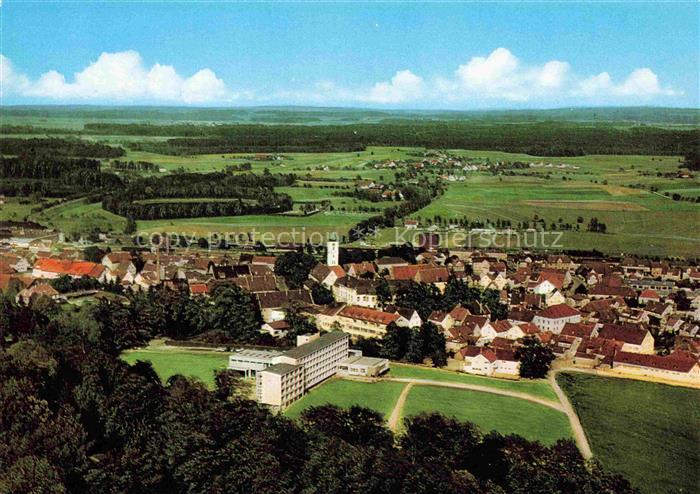 Aulendorf Fliegeraufnahme mit Staedt Parksanatorium