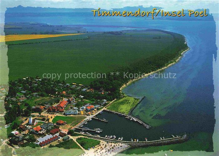 Poel Insel Mecklenburg-Vorpommern Fliegeraufnahme mit Timmendorff