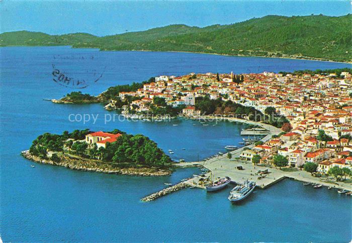Skiathos Insel Sporaden Greece Fliegeraufnahme
