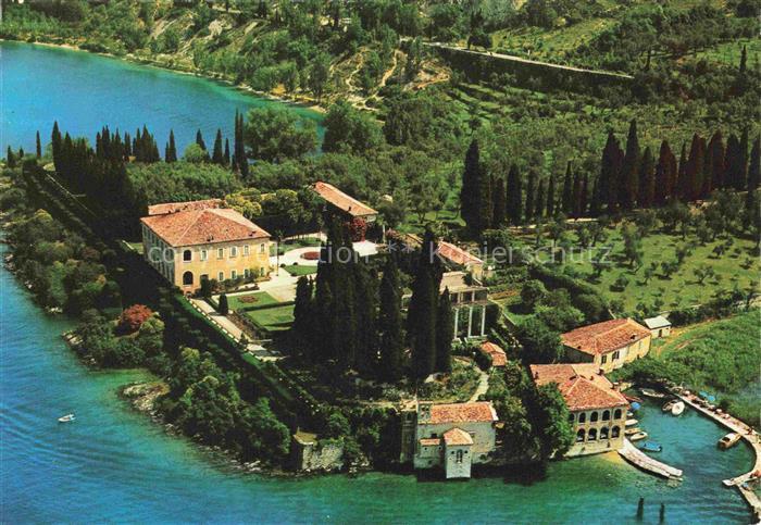 San Vigilio  Lago di Garda IT Fliegeraufnahme