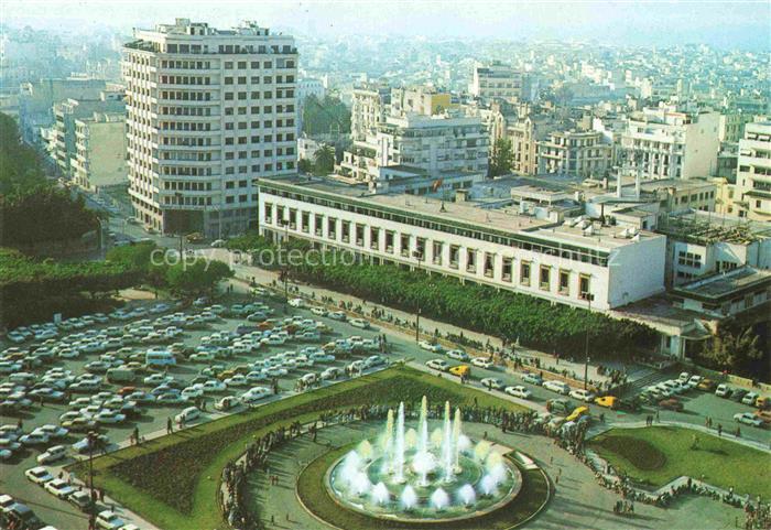 CASABLANCA Maroc Fontaine Lumineuse et Musicale Fliegeraufnahme