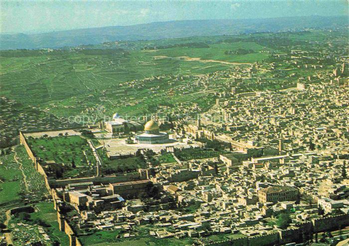 Jerusalem  Yerushalayim Israel Altstadt Fliegeraufnahme