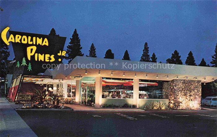 HOLLYWOOD  Los Angeles California USA Coffee Shop Carolina Pines Jr. at night
