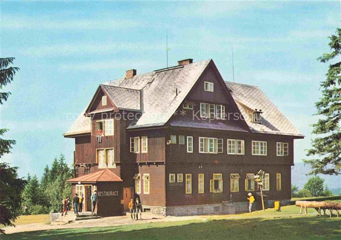 Jeseniky Jesenik Freiwaldau CZ Velke Vrbno Chata Paprsek