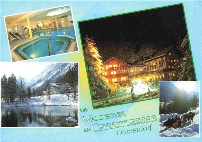 OBERSTDORF Bayern VdK Waldhotel am Christlesee Hallenbad Winterpanorama Schlitte