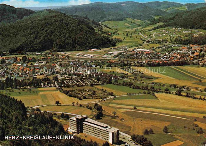 Waldkirch Breisgau Elztal Baden BW Ansicht mit Herz-Kreislauf-Klinik mit Kollnau