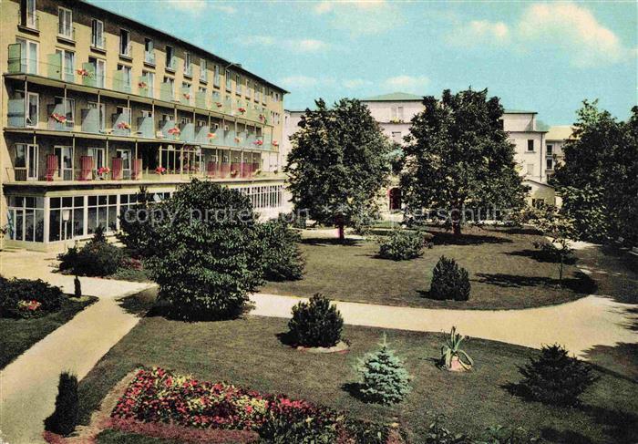 BAD WoeRISHOFEN Kuranstalt Sebastianeum Parkanlagen