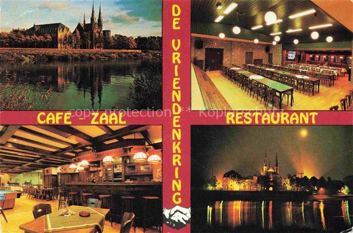 Steyl Steijl VENLO NL De Vriendenkring Café Zaal Restaurant Partie am Wasser Nac