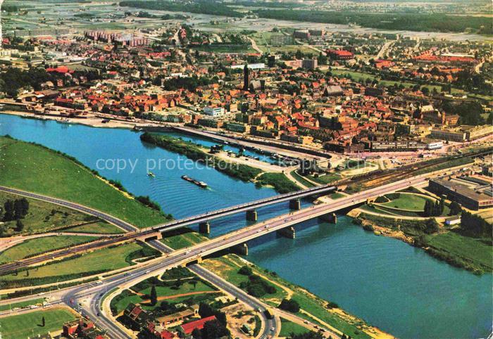 VENLO Limburg NL met de Maas vanuit de lucht