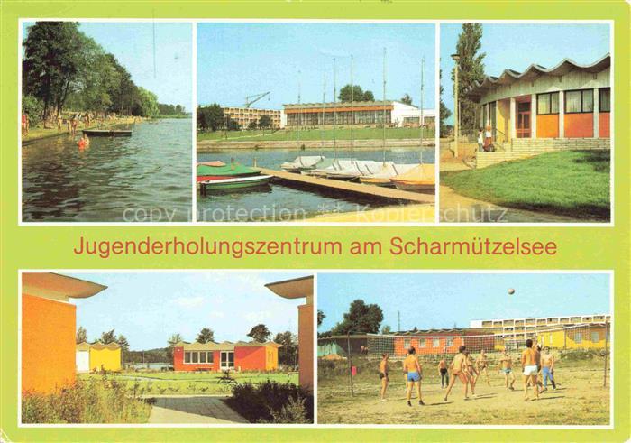 Wendisch Rietz Brandenburg Jugenderholungszentrum am Scharmuetzelsee Strand Hafe