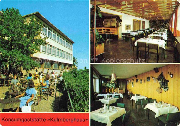 Saalfeld Saale Thueringen Konsumgaststaette Kulmberghaus Gnomenbar Jaegerstube