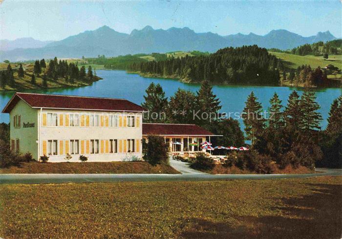 Rosshaupten 816m Forggensee Allgaeu FuessEN Bayern Rasthaus am Forggensee Alpenp