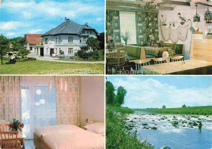 Muehlheim Altheim Oberoesterreich AT Pension zur Forelle Gastraum Fremdenzimmer