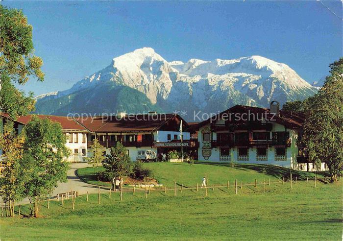 Bischofswiesen Berchtesgaden Rehabilitationsklinik Loipl mit Hohem Goell Berchte