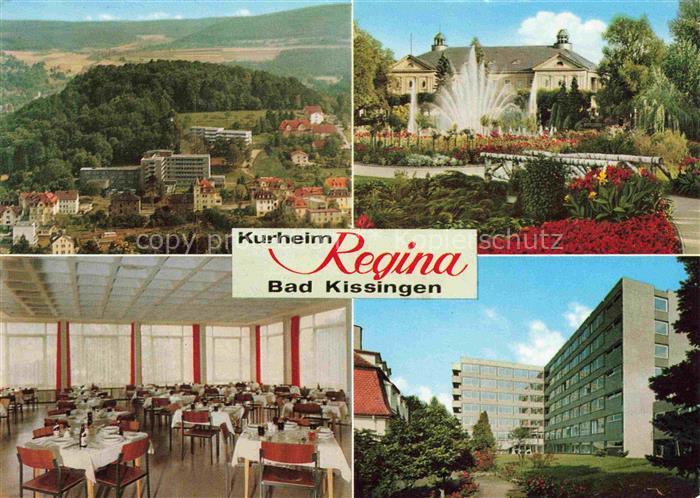 BAD KIssINGEN Kurheim Regina Speisesaal Panorama