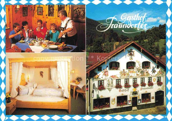 GARMISCH-PARTENKIRCHEN Bayern Gasthof Traundorfer Gastraum Fremdenzimmer Fassade