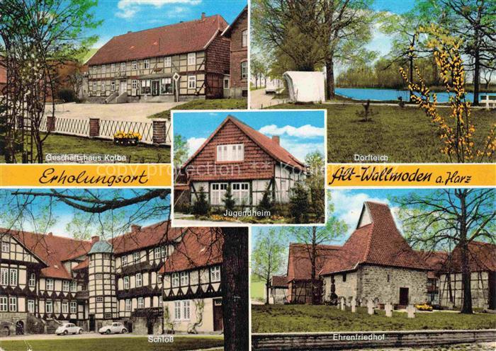 Alt-Wallmoden Goslar Niedersachsen Geschaeftshaus Kolbe Dorfteich Schloss Ehrenf