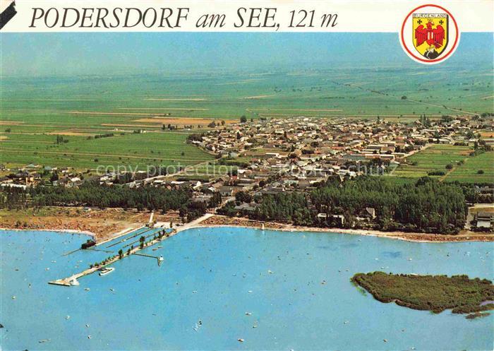 Podersdorf Neusiedler See Burgenland AT Panorama Badestrand Campingplatz