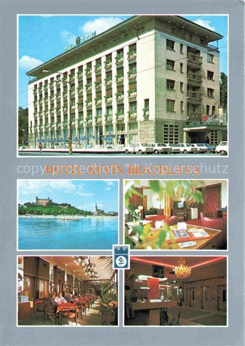 BRATISLAVA Pressburg Pozsony SK Interhotel Devin Restaurant Empfang Partie am Fl