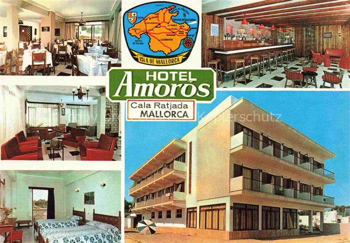 Cala Ratjada Balleares Mallorca ES Hotel Amoros Restaurant Bar Fremdenzimmer