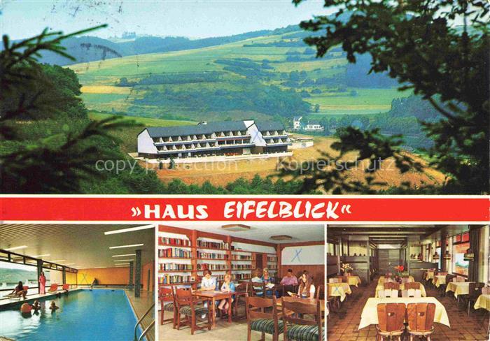Daun Vulkaneifel Erholungsheim Haus Eifelblick Restaurant Hallenbad Landschaftsp