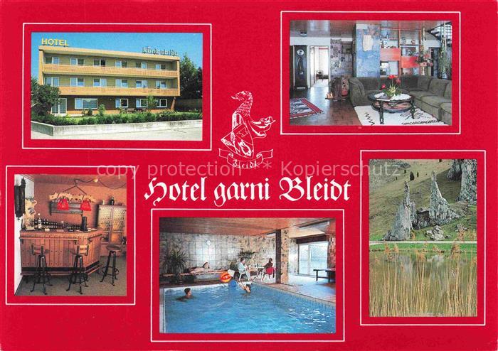 Herbrechtingen Heidenheim BW Hotel garni Bleidt Restaurant Bar Foyer Hallenbad N