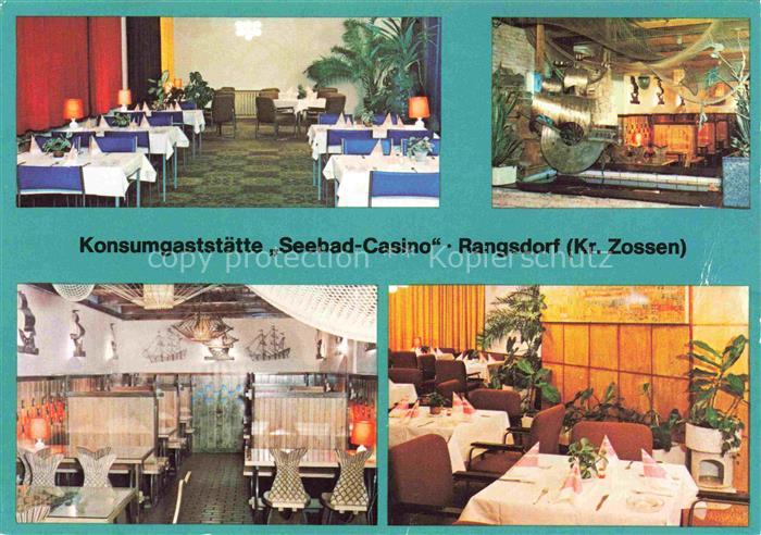 Rangsdorf Konsumgaststaette Seebad-Casino Gastraeume