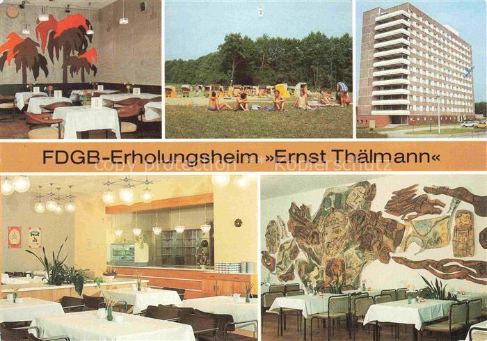 Rheinsberg Brandenburg FDGB-Erholungsheim Ernst Thaelmann Bar Strand Café Urlaub