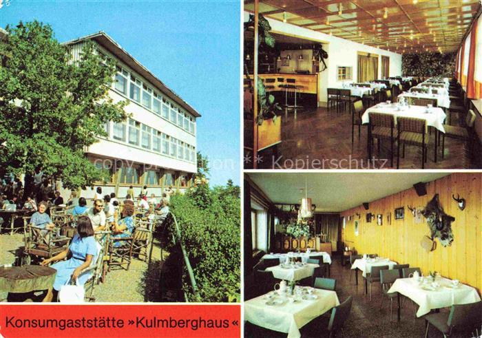 Saalfeld Saale Thueringen Konsumgaststaette Kulmberghaus Gnomenbar Jaegerstube