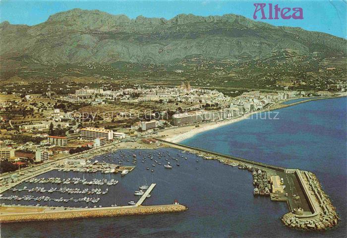 Altea Costa Blanca ES Vista aérea del puerto