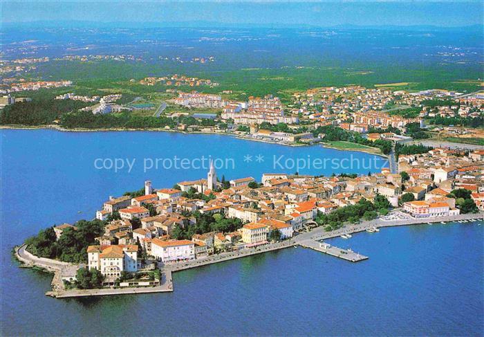 Porec Croatia Halbinsel Alstadt Kuestenpanorama
