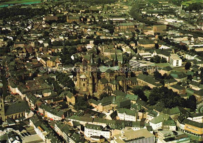TRIER  CITY Panorama Blick auf den Dom und Liebfrauen-Basilika