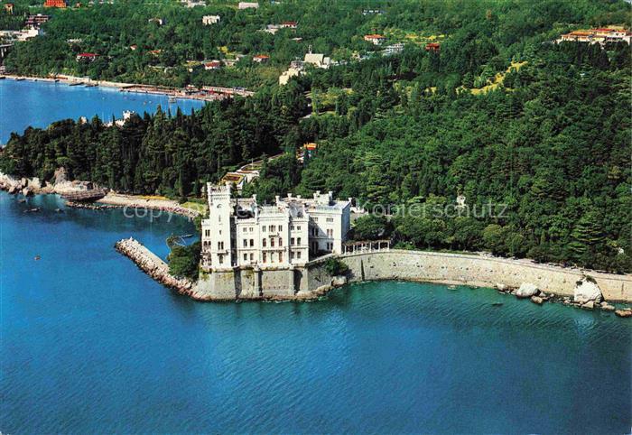 TRIESTE Triest IT Castella di Miramare veduta aerea