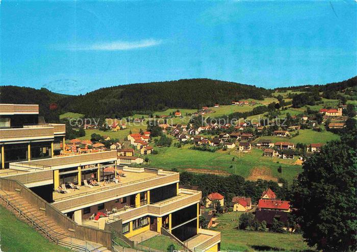 Warmensteinach Fichtelgebirge Bayern Panorama Kurhotel im Naturpark Fichtelgebir