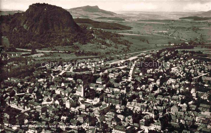 SINGEN Hohentwiel BW Luftbild Vogelansicht