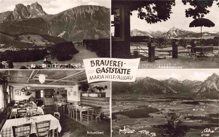 Eisenberg Fuessen Bayern Brauerei Gaststaette Maria Hilf Allgaeu