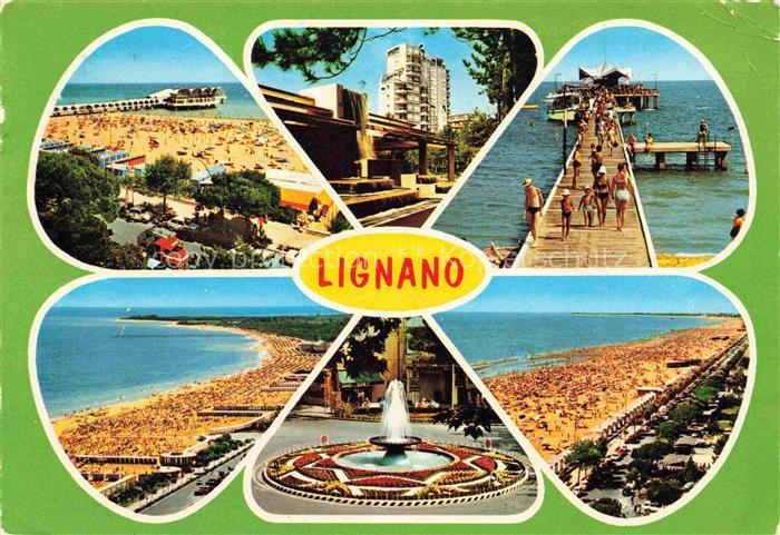LIGNANO  Sabbiadoro Veneto IT Strand Stadt Brunnen