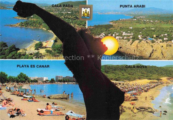 IBIZA Islas Baleares ES Punta Arabi Cala Nova Playa es canar Cala Pada