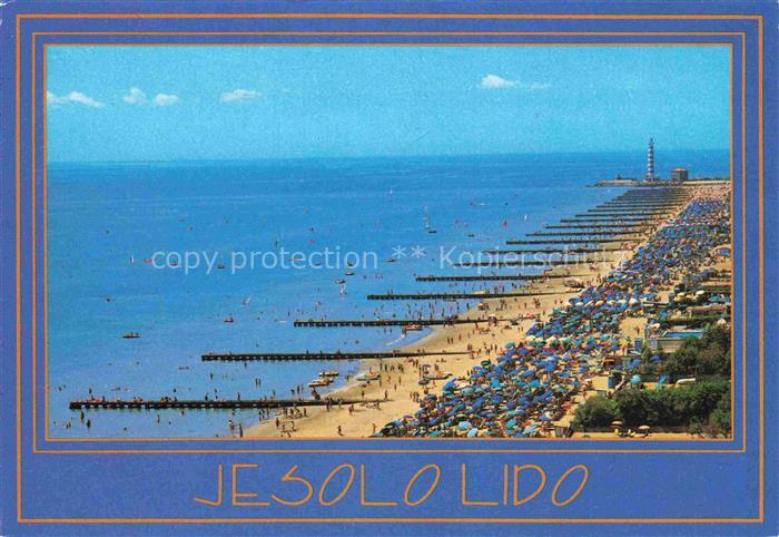 Jesolo Lido Iesolo Veneto IT Strand Panorama Leuchtturm